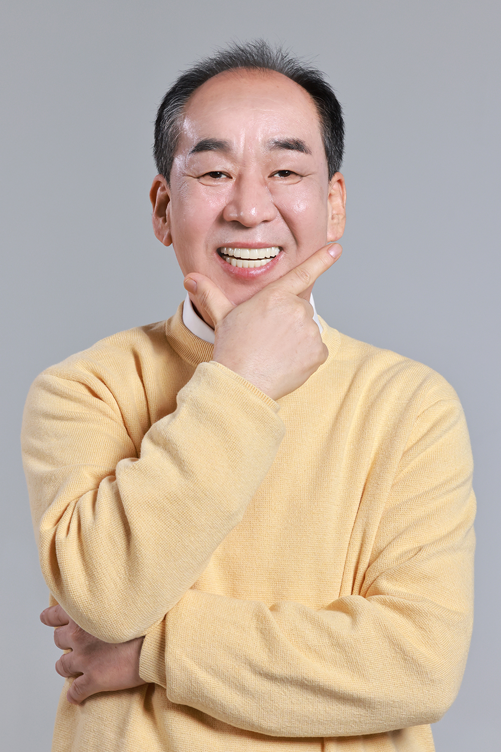 오케이 포즈를 취한 엄마