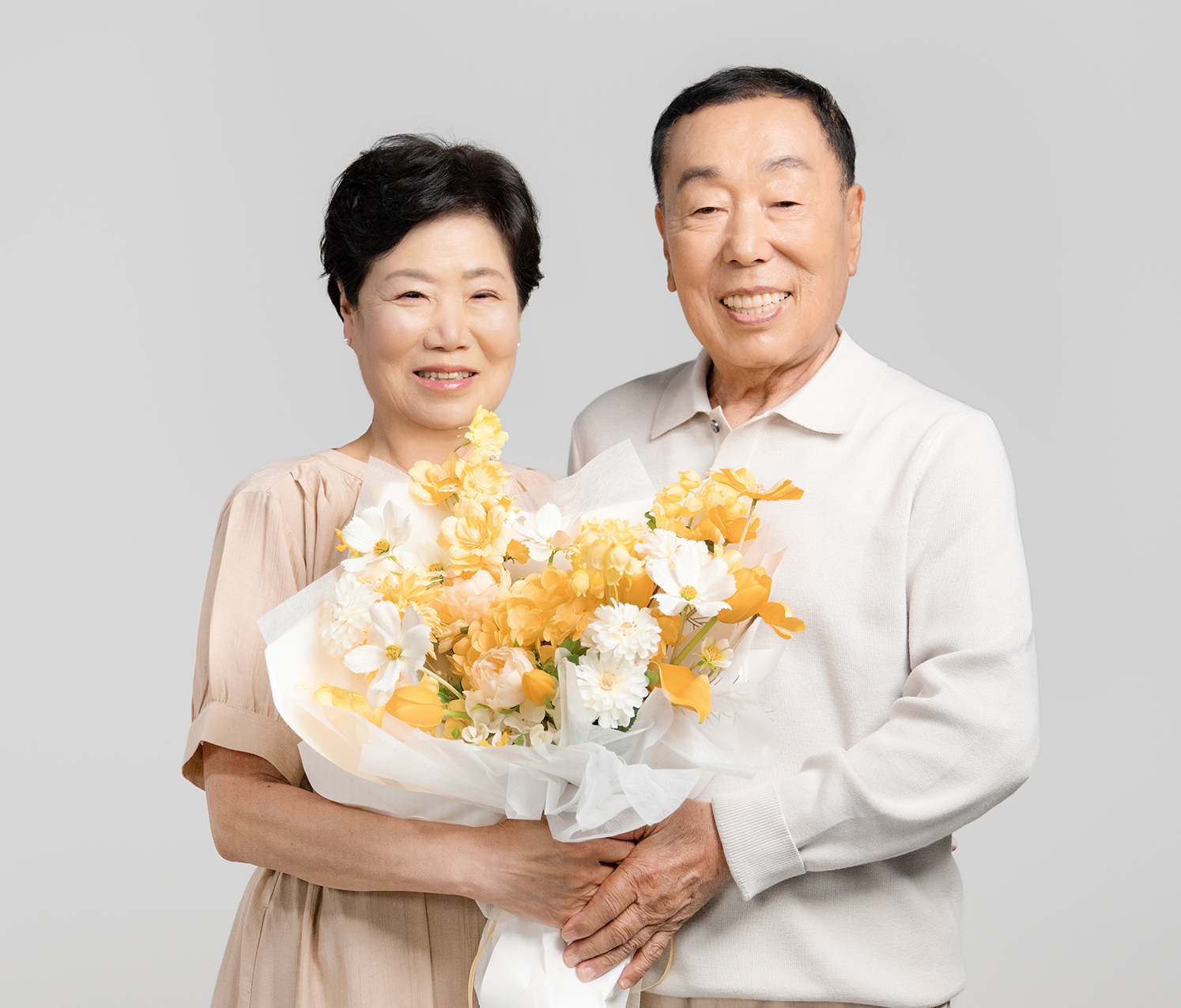 오케이 포즈를 취한 엄마